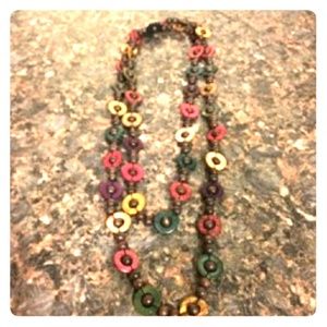 2/for $10 Wooden beaded necklace can make double